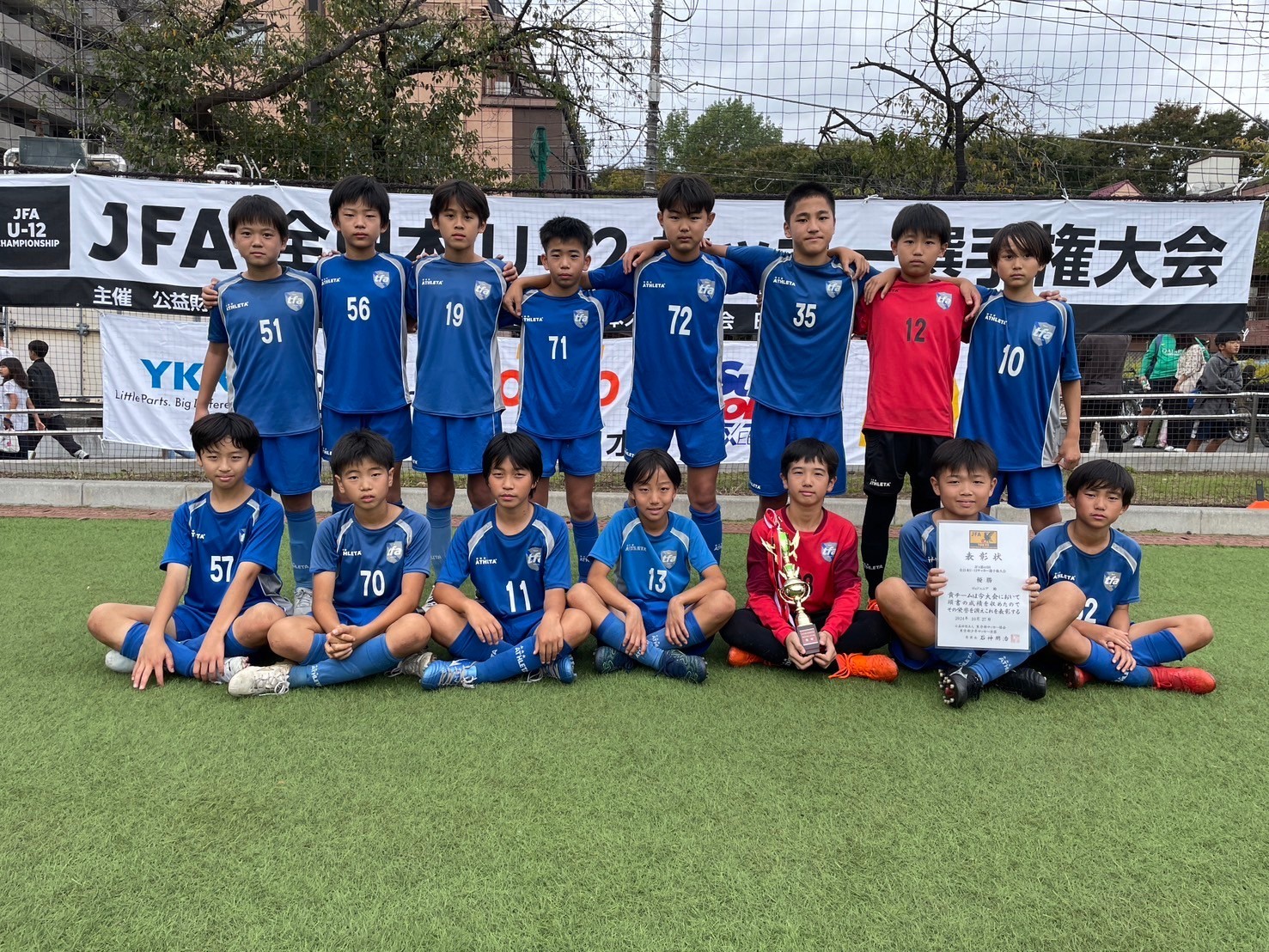 最終結果】全日本U-12サッカー選手権大会東京都第6ブロック予選大会
